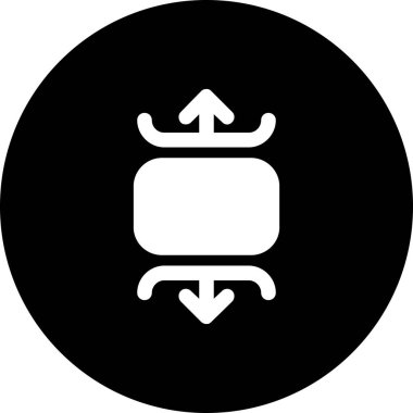 Siyah ve beyaz simgesinin vektör illüstrasyonu