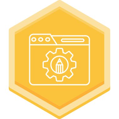 Beyaz arkaplan üzerindeki Web vektör illüstrasyonu