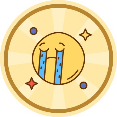 Doldurulmuş para simgesi biçiminde ağlayan para simgesi