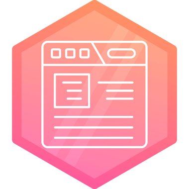 Web simgesi vektör illüstrasyonu