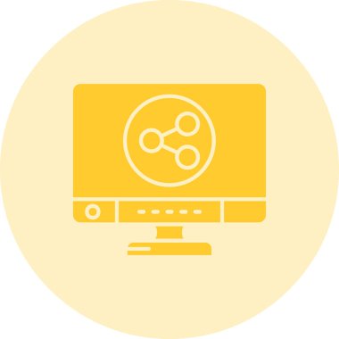 Bilgisayar simgesi. Basit resimleme