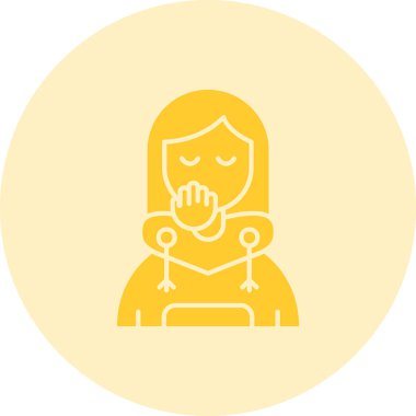 Kadınların güzellik ikonunun vektör illüstrasyonu