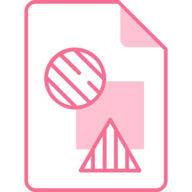 Bir belge simgesinin vektör illüstrasyonu