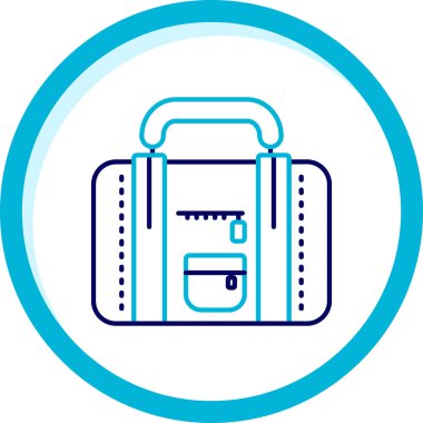 sırt çantası simgesi vektör illüstrasyonu