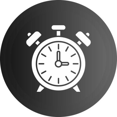 Beyaz arkaplanda kronometre simgesi çizimi