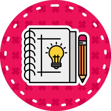 Bir kitap simgesinin vektör illüstrasyonu