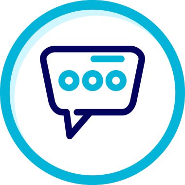 Konuşma baloncukları. Basit illüstrasyon