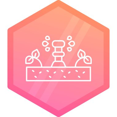 Crown çizgi simgesi beyaz arkaplanda izole edildi. Renkli taslak konsepti. Vektör.