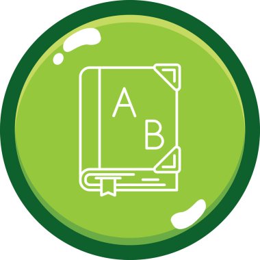 Bir belge simgesinin vektör illüstrasyonu