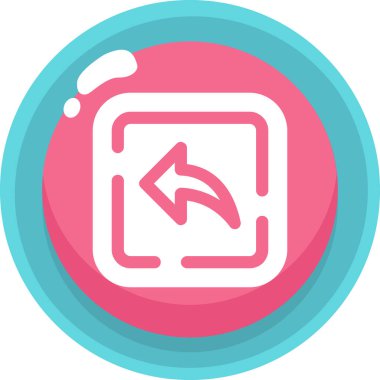 Eğilim biçimi izole edilmiş arkaplanda ok simgesi