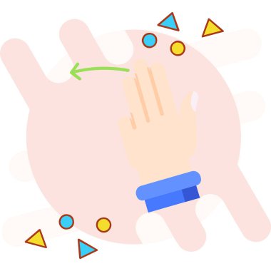 Sihirli değnek ve fare vektör tasarımlı eller