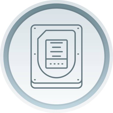 Benzersiz tablet ekran vektör çizgisi simgesi