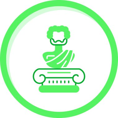 heykel simgesi vektör illüstrasyonu