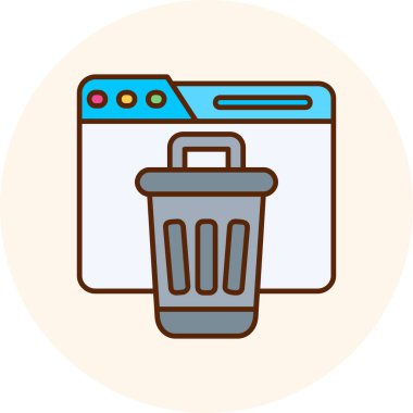 Çöp kutusu vektör illüstrasyonlu geri dönüşüm kutusu