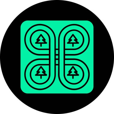 Yeşil ve beyaz arkaplanın vektör çizimi