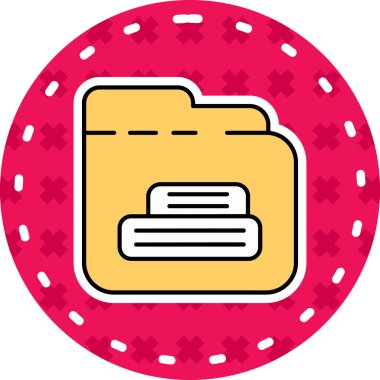 Bir takvim simgesinin vektör illüstrasyonu