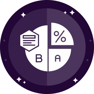 Bir b simgesinin vektör illüstrasyonu