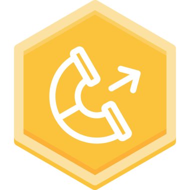 Tek bir simgenin vektör illüstrasyonu