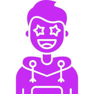 avatar. Web simgesi basit illüstrasyon