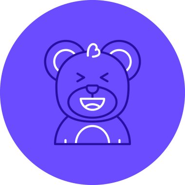 emoji yüz simgesinin vektör illüstrasyonu