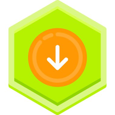 ok yönü konumu simgesi doldurulmuş ana hatlar biçiminde