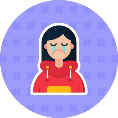 Gözyaşları ile ağlayan kadın