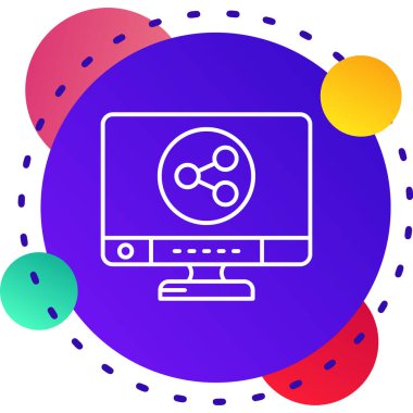 Beyaz arkaplanda dolar simgesi olan siyah bilgisayar monitörü. İnternet alışveriş konsepti. Ön manzara. İnternet pazarlaması. vektör illüstrasyonu