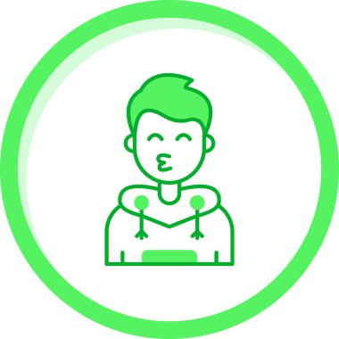 Dizüstü bilgisayarı olan bir adamın vektör çizimi