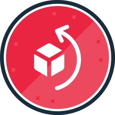 beyaz karton kutu ve karton kutu ikonu. Uzun gölgeli. Teslimat tabelası. Paket teslimatı. Teslimat ve ambalaj tabelası. pembe renk agon tuşu