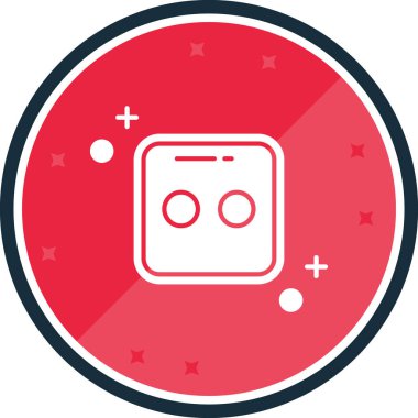 Çemberin tek bir izole edilmiş simgesinin vektör çizimi