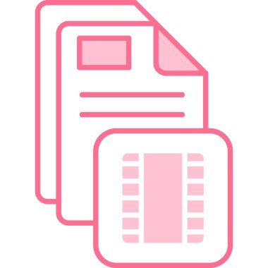 Bir dosya simgesinin vektör illüstrasyonu