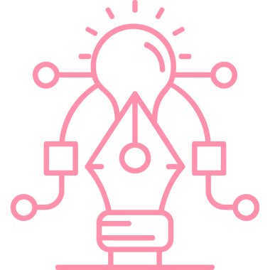 fikir simgesi, vektör illüstrasyonu