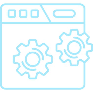 Ayarların basit vektör simgesi