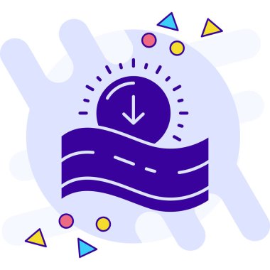 navigasyon simgesi vektör illüstrasyonu