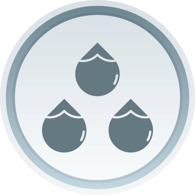 Su damlasının vektör çizimi