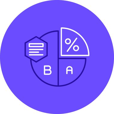 Bir b simgesinin vektör illüstrasyonu