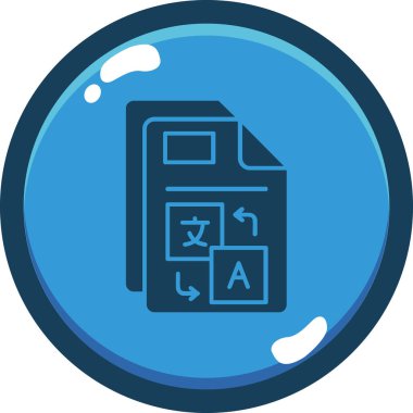 Belge simgesinin vektör illüstrasyonu