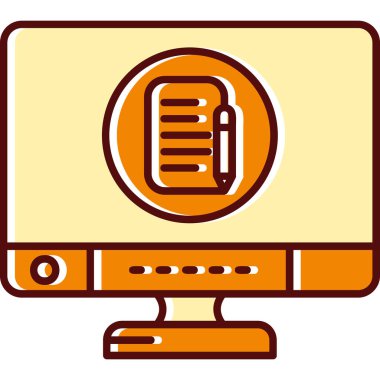 bilgisayar monitörü simgesi modern