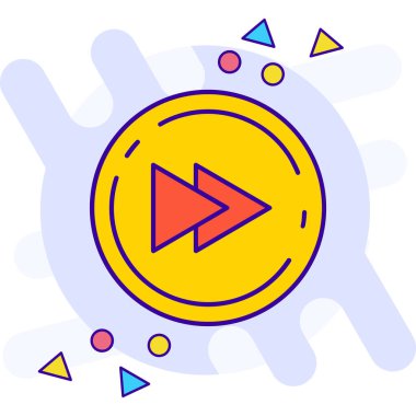 video simgesi vektör illüstrasyonu