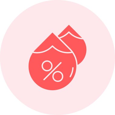 Moda biçimi izole edilmiş arkaplanda yüzdelik işaret simgesi