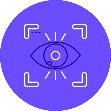 Göz simgesi vektör illüstrasyonu