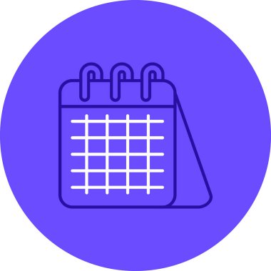 Takvim. Web simgesi basit illüstrasyon