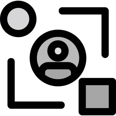 Fotoğraf çekme tarzında kamera kamera fotoğrafçılığı simgesi