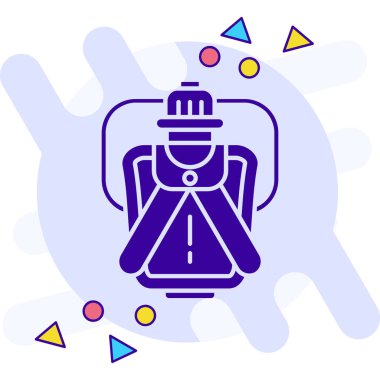 Dövme simgesinin vektör çizimi