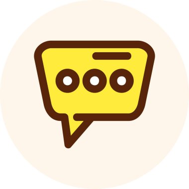 Sohbet web simgesi vektör illüstrasyonu