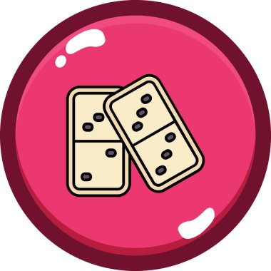 Casino Chip simgesinin vektör illüstrasyonu