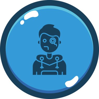 Kalp ikonu olan tekerlekli sandalyedeki adam, basit bir vektör.