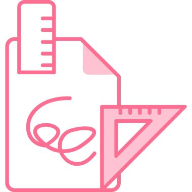 Bir kalem simgesinin vektör illüstrasyonu