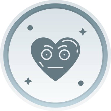 aşk kalp ikonu, vektör illüstrasyonu