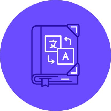 Kitap. Web simgesi basit illüstrasyon